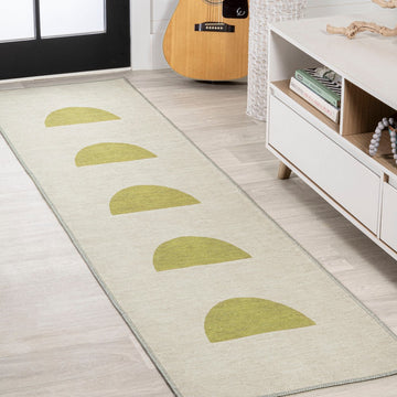 Luola Minimalist Geometric Machine-washable Area Rug